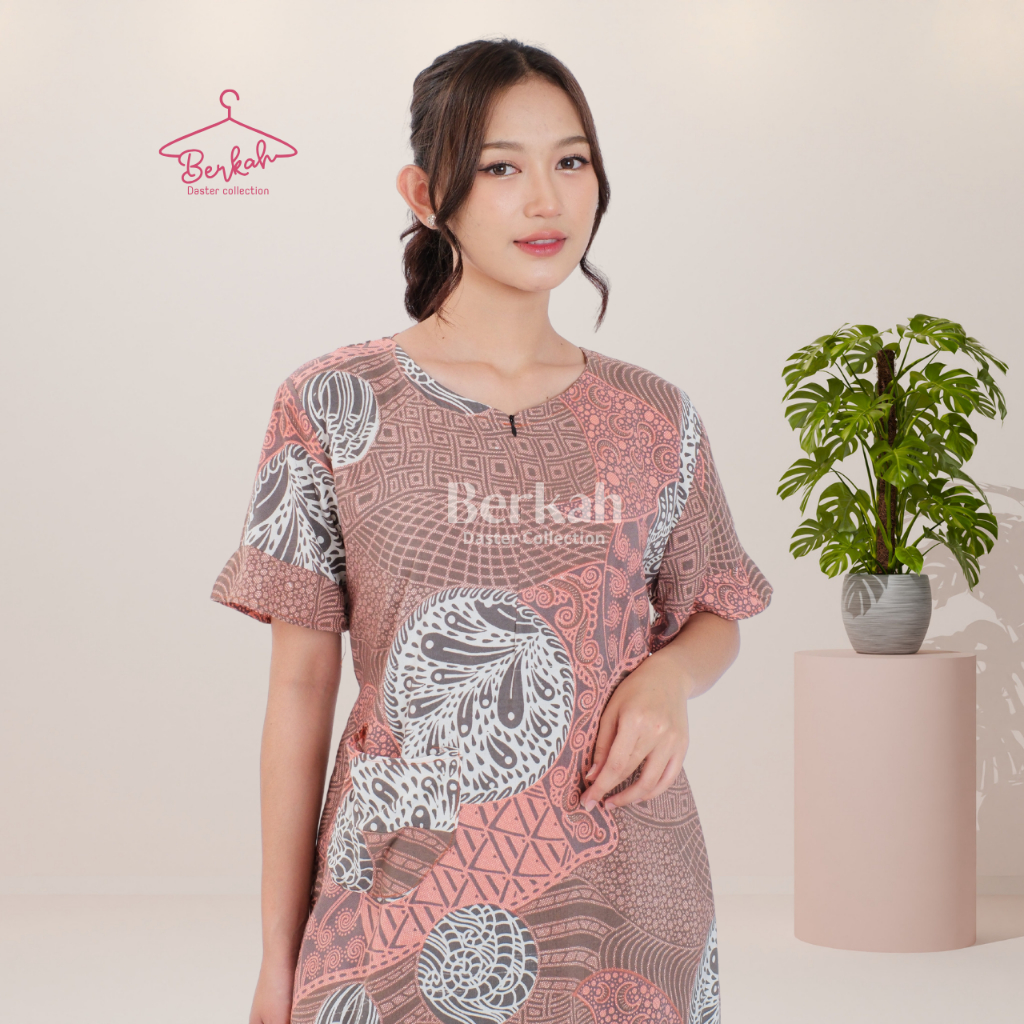 Daster Batik Rayon Busui Motif Resleting Surya 5