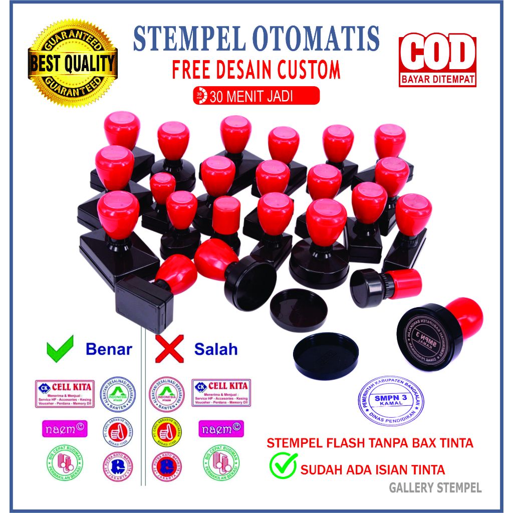 Jual Stempel Otomatis # Stempel Flash # Stempel Custom # Stempel Warna ...