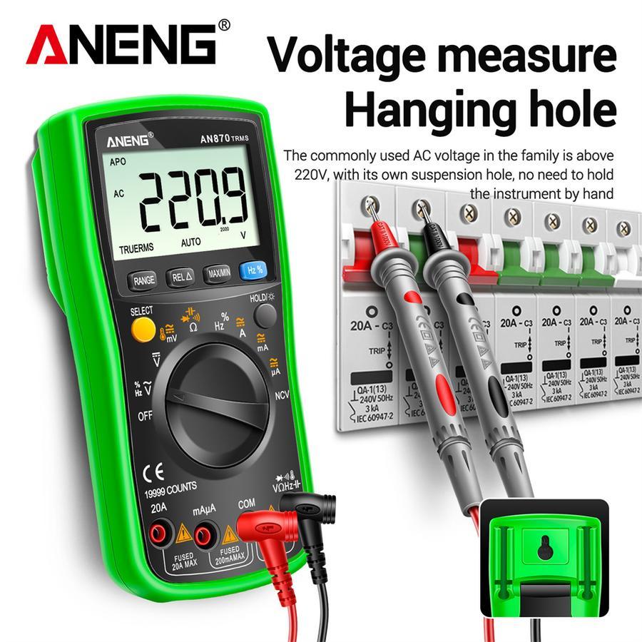 Jual Aneng AN870 Digital Multimeter 19999 Counts True Rms Multimeters ...