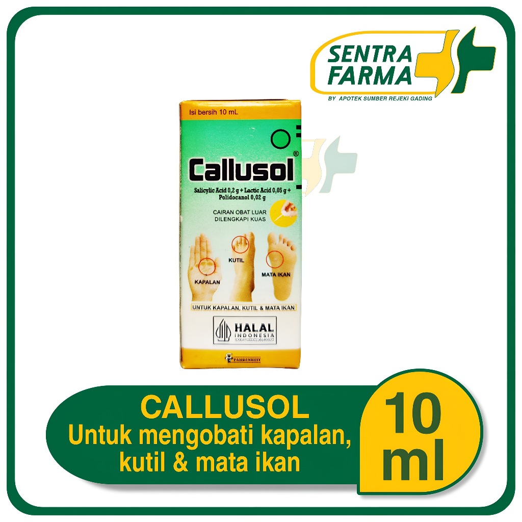 Jual Callusol untuk Menghilangkan Kutil, Mata Ikan, Kapalan 10 mL ...
