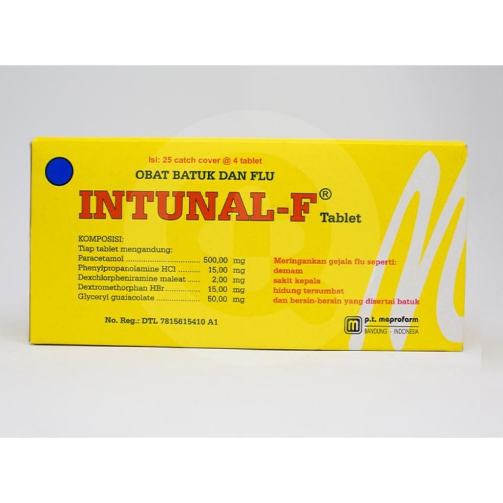 Jual INTUNAL FORTE 1 strip isi 10 tablet obat batuk&flu | Shopee Indonesia