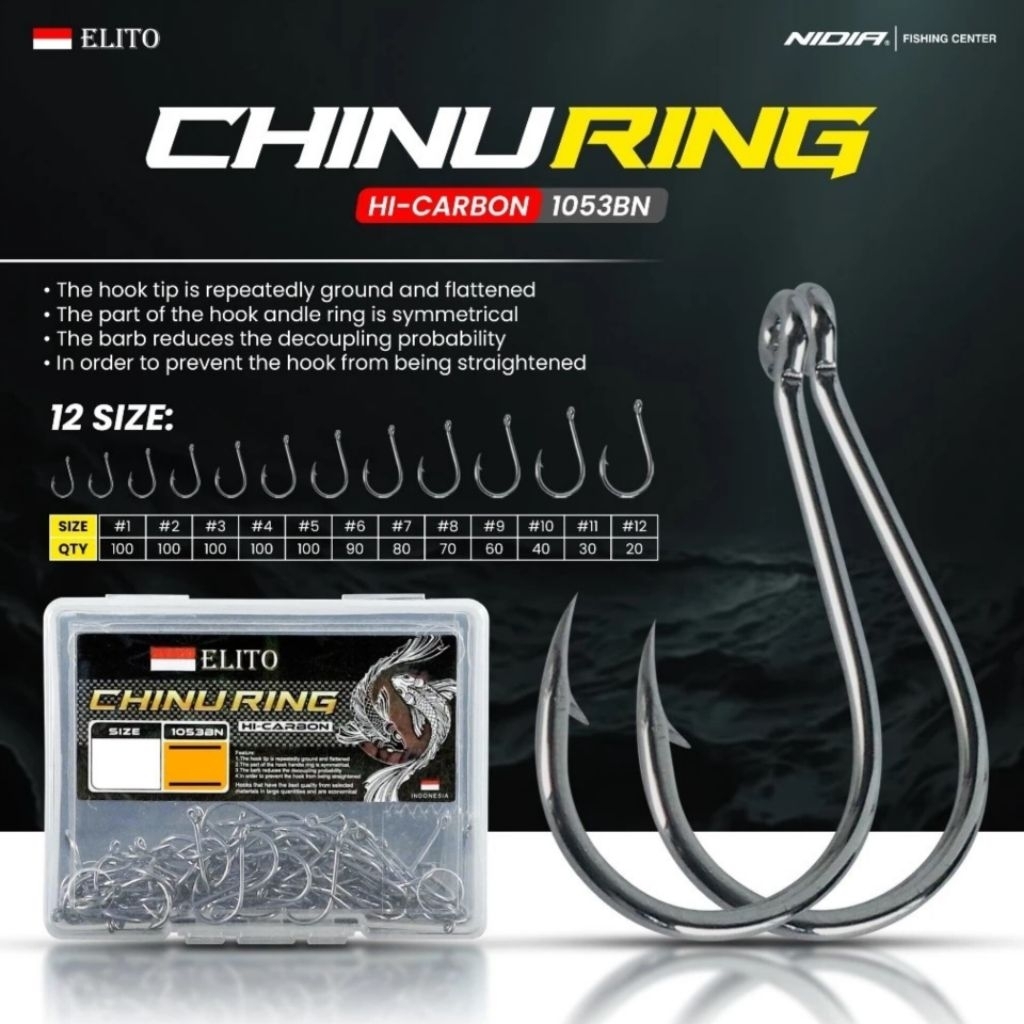 Jual Kail Pancing Elito Chinu Ring 1053 BN Hi Carbon