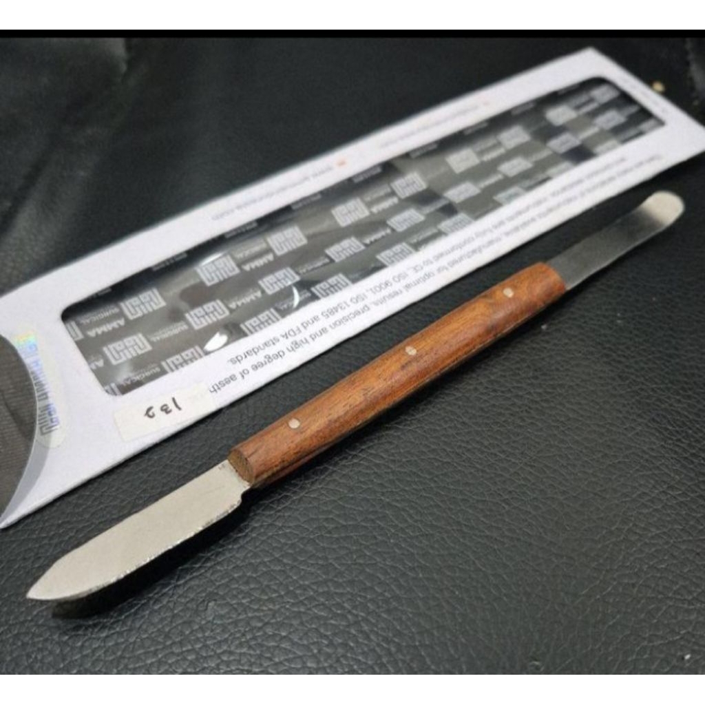 Jual Dental Instrument Wax Knife Amma AKL / Pisau Wax Gagang Kayu ...