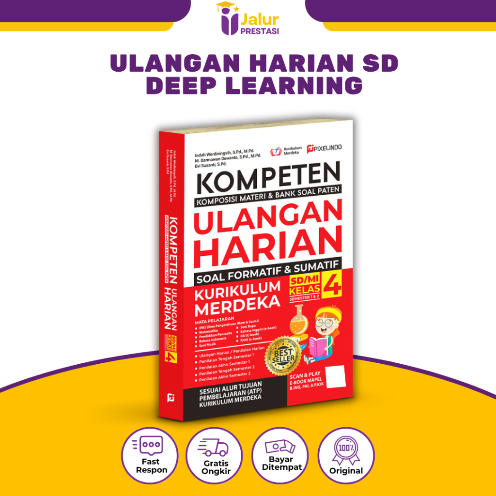 Jual Buku Kompeten Ulangan Harian Kurikulum Merdeka Kelas 4 SD / MI ...