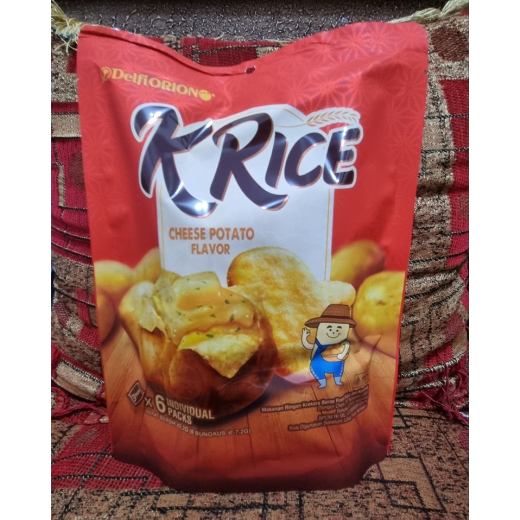Jual Delfi Orion K Rice Cheese Potato Flavor 43.2 Gr (Isi 6 Pcs ...