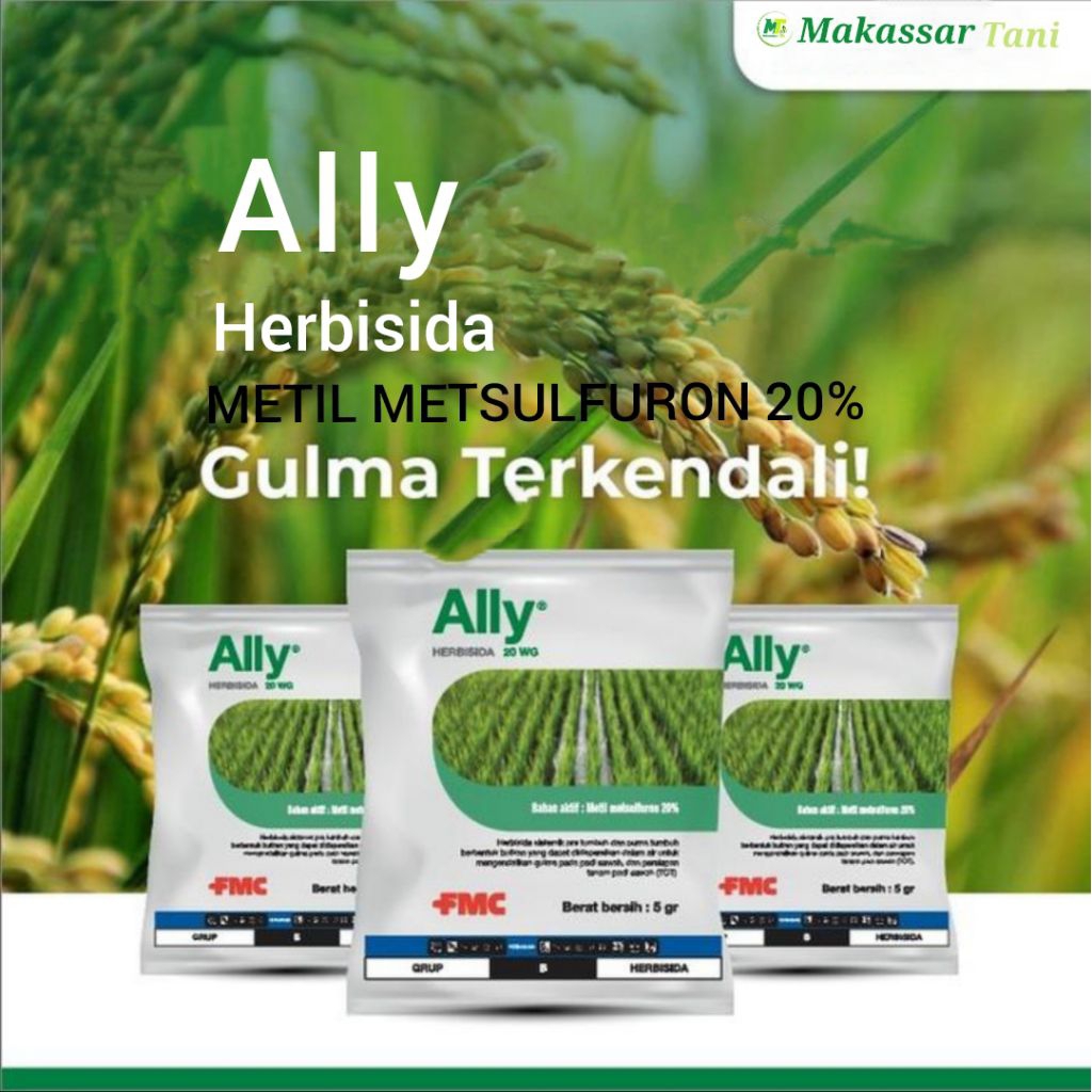 Jual Herbisida Ally 20 WG 5 gr Racun Rumput Tanaman Padi | Shopee Indonesia