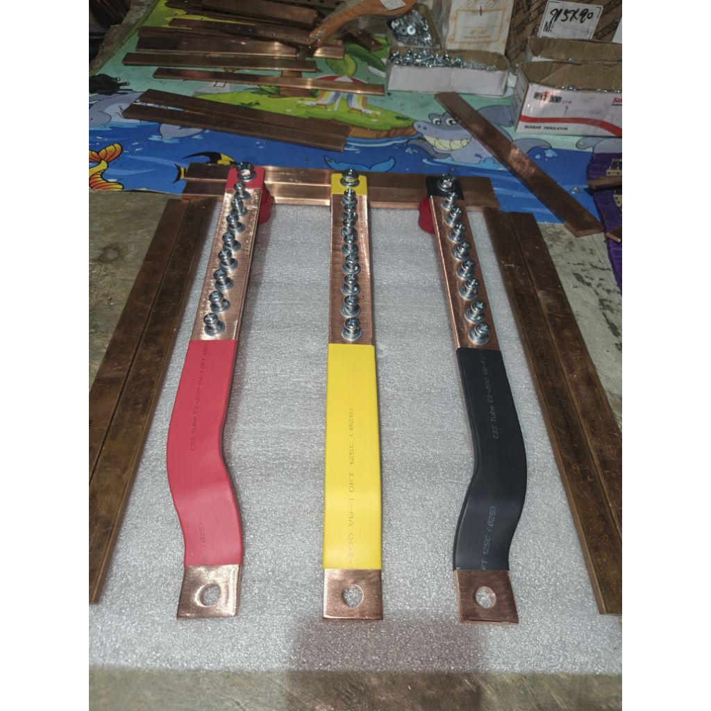 Jual BUSBAR 5×30 UNTUK MCCB 300A/400A SEPAKET RST PANJANG 35CM | Shopee ...