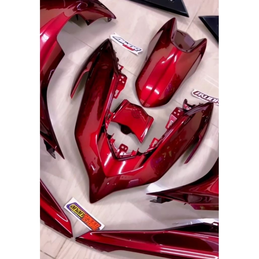 Jual Bodi Aerox New Repaint Monlight Red Gen2 Bebas Reques Warna ...