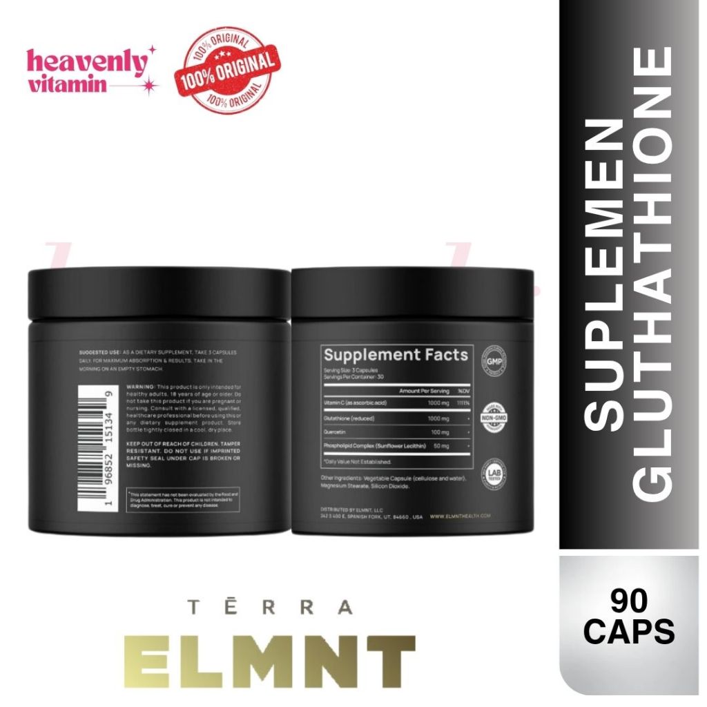 Jual TERRA ELMNT Liposomal Glutathione Triple Antioxidant 2150mg - 90 Caps 