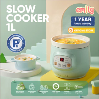 EMILY Slow Cooker 1L Ceramic | Panci Keramik | Baby & Family Food Maker | MPASI Cooker | Panci MPASI
