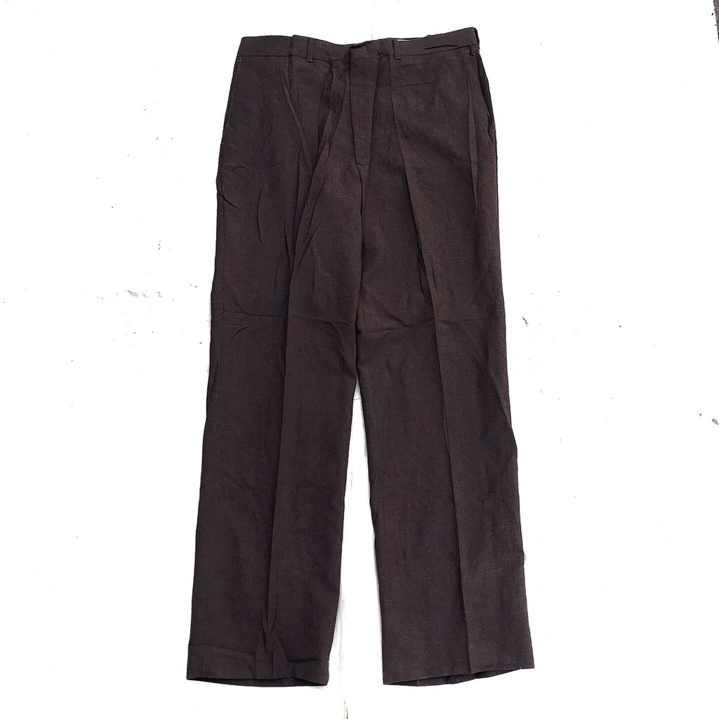 Vintage 70s-80'S Haggar slacks, made in the USA, men's size 34. unclear navy blue type Vintage Second Hand