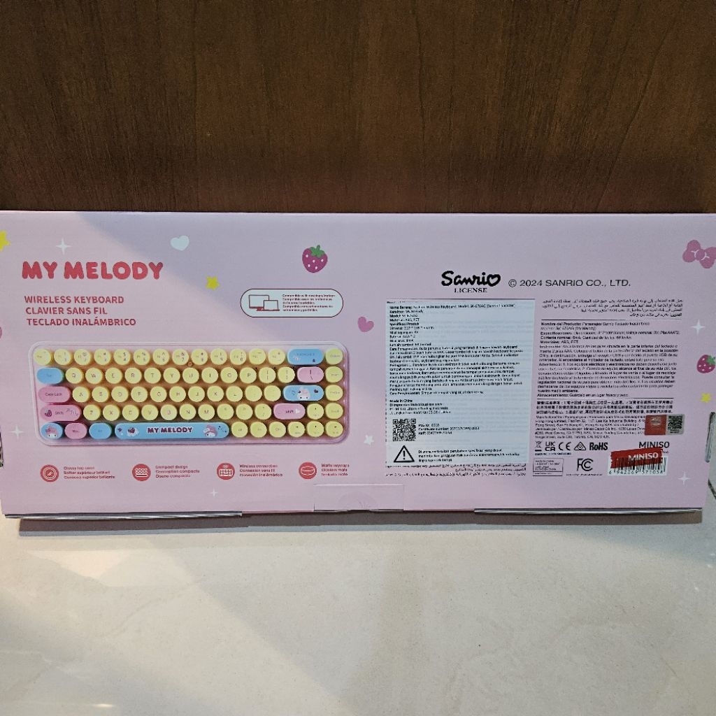 Jual My Melody Wireless Keyboard / Wireless Silent Mouse Fashion Sanrio ...