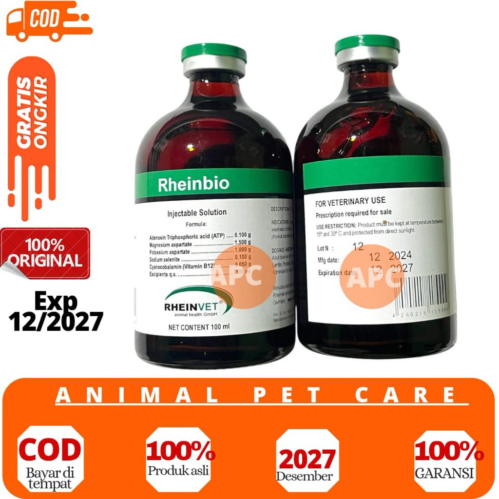 Jual Rheinbio 100 ml - Injeksi ATP Penguat Otot dan penambah stamina ...