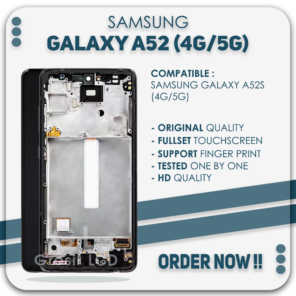 Jual Grosir LCD Samsung A52 / A52S - Fingerprint Include Frame Fullset ...