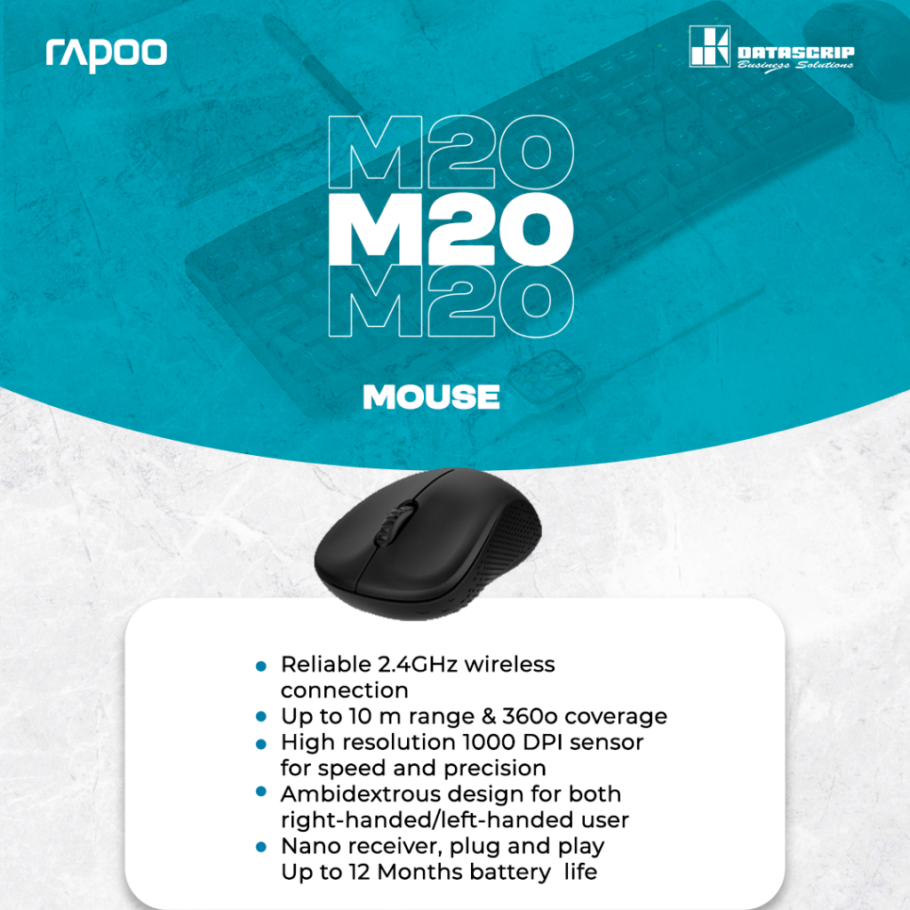 Jual Rapoo Mouse M20 Wireless 2.4Ghz | Shopee Indonesia