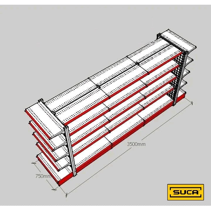 Jual Rak Gondola / Rak Minimarket Double 3 Unit End 2 Unit Start T ...