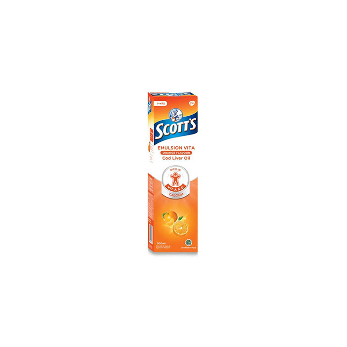 Jual Scott's Emulsion Sirup Rasa Jeruk Dan Original | Shopee Indonesia