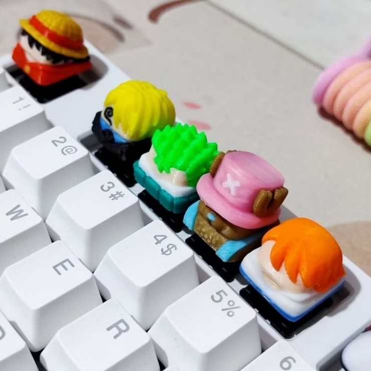 Jual Artisan Keycaps One Piece Chopper Nami Nakama Mechanical Keyboard ...