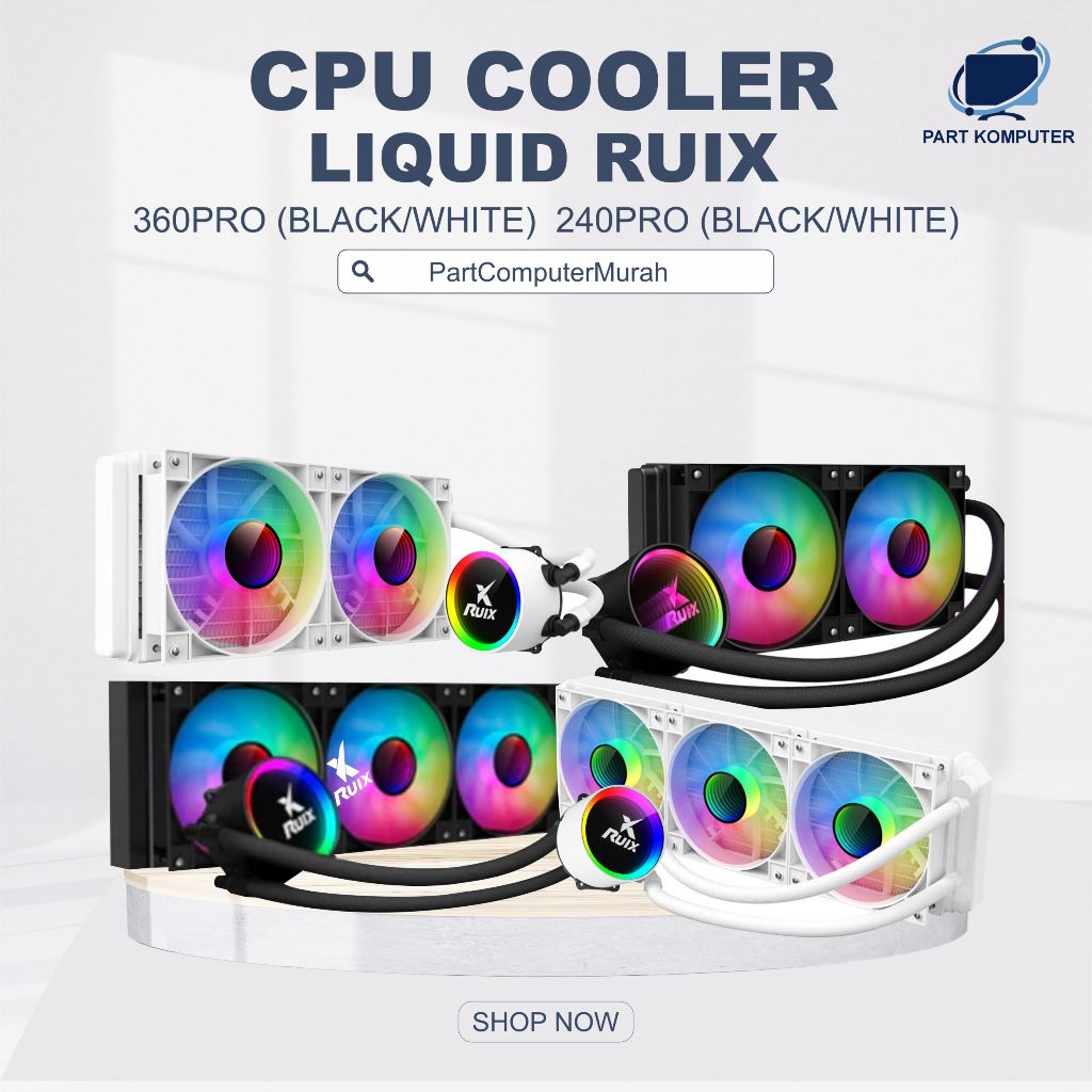 Jual Fan CPU Liquid Cooler RUIX 240/360 RGB Water Cooling Radiator ...