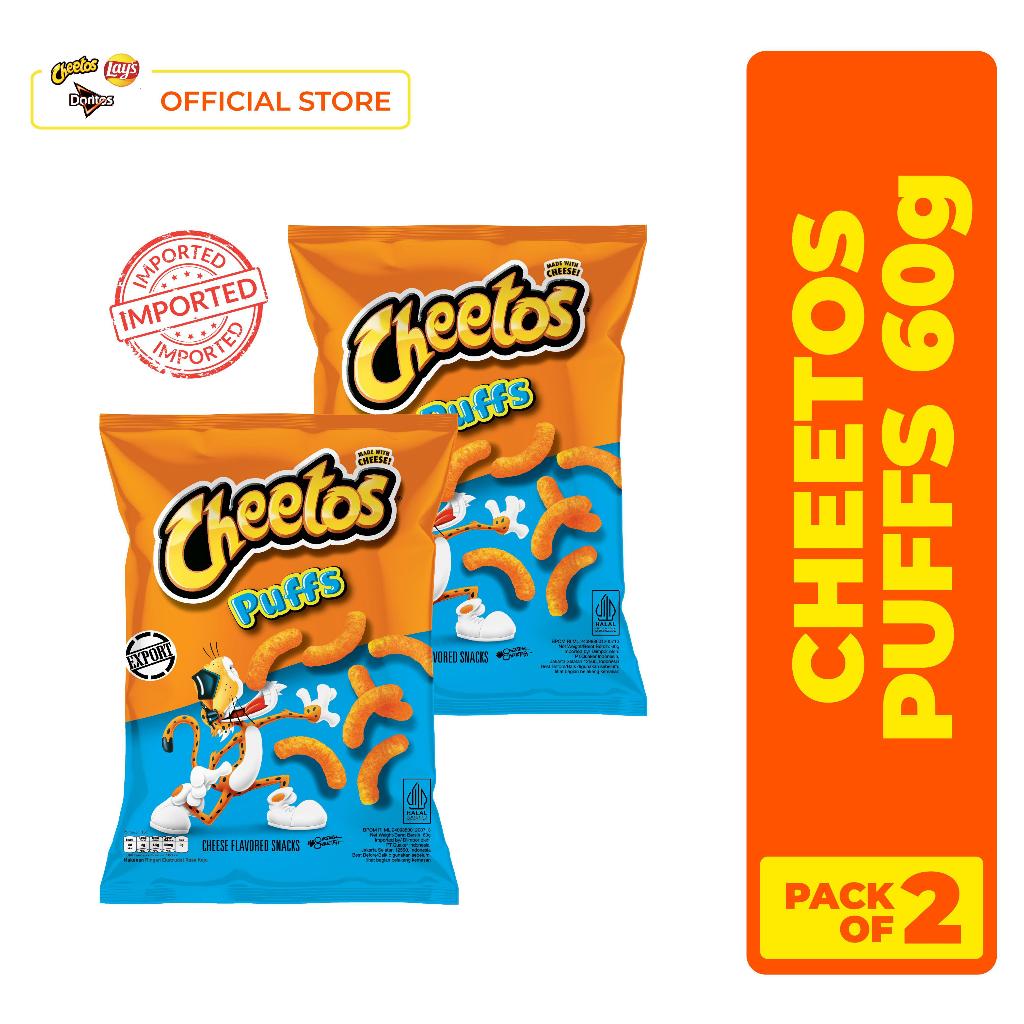 Jual Cheetos Puffs Snack Makanan Ringan Rasa Keju 60gr - Pack of 2 ...
