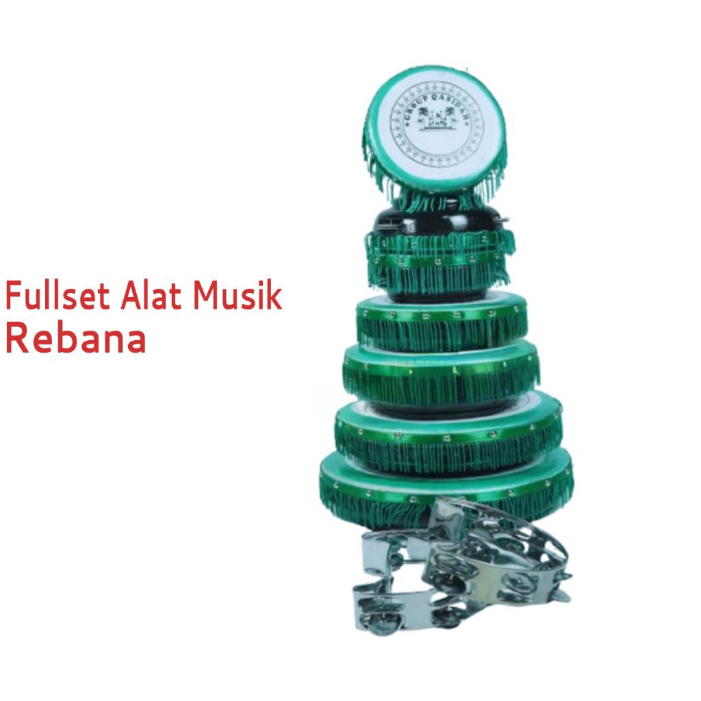 Jual 1 SET Alat Musik Rabana Warna Hijau Rimbun | Shopee Indonesia