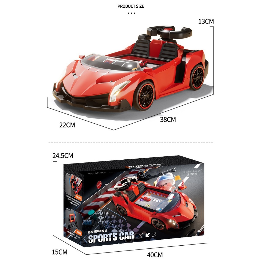 Jual RACING CAR - SETIR MODEL MOBIL LAYAR RACE DIY KREATIF ADA MUSIK ...