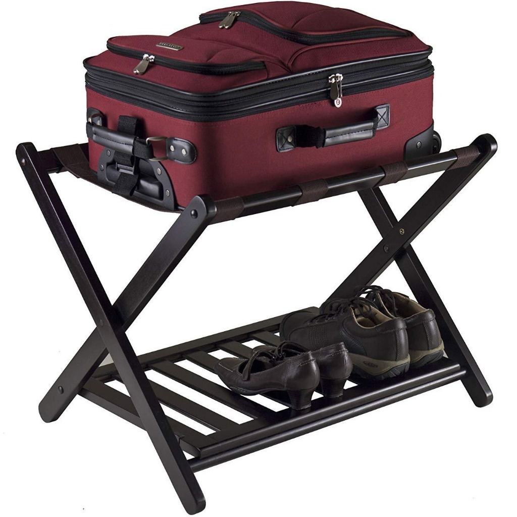 Jual Foldable Luggage Rack Tempat Koper Kayu Lipat Model Palang – Rak ...