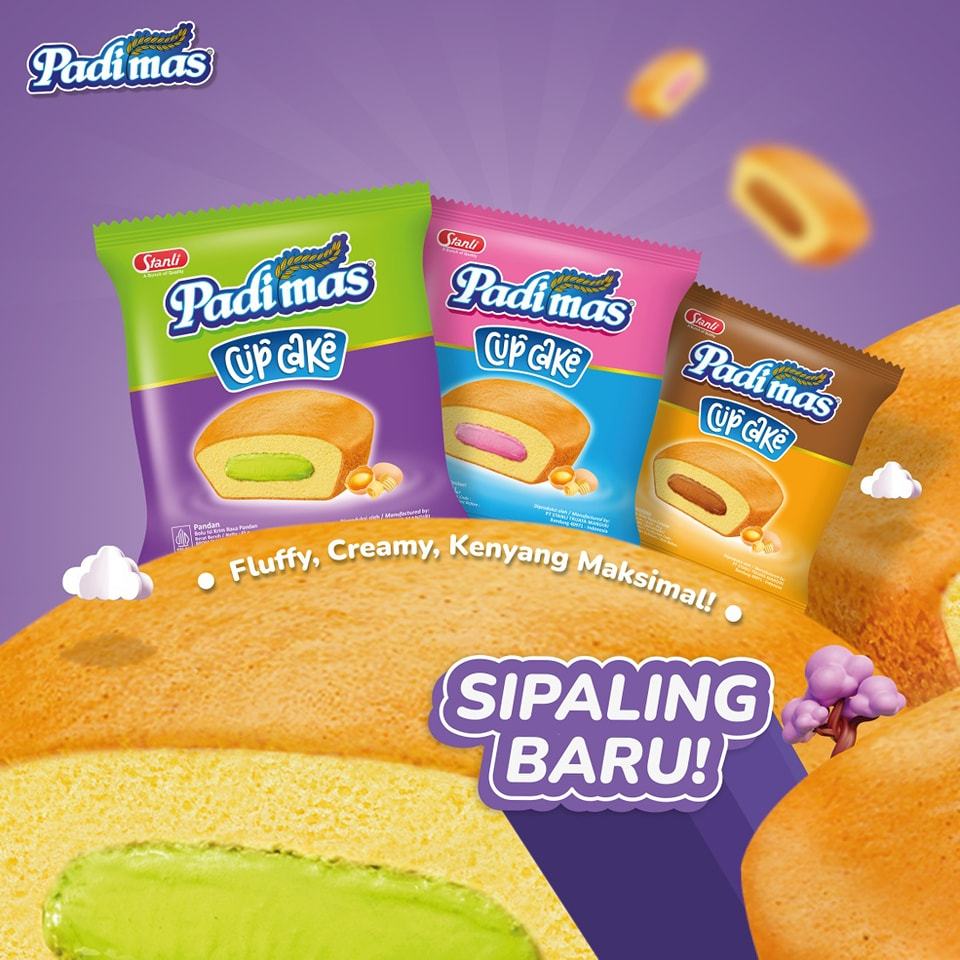 Jual Camilan Makanan Ringan Snack Bolu Kue Cupcake Padimas / Padi Mas ...