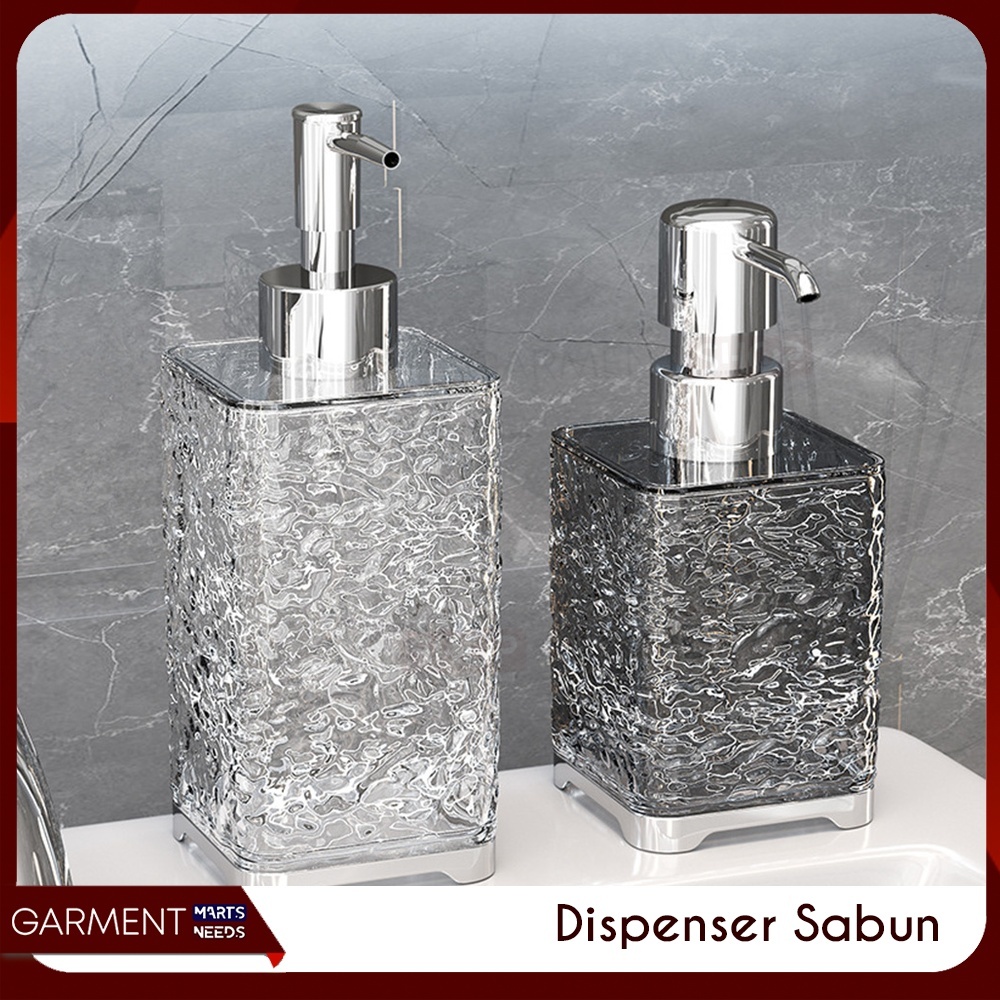 Jual KRISBUN - Botol Pump Sabun Cair Kristal Transparan Dispenser Soap ...