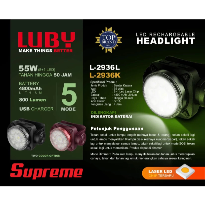 head lamp luby