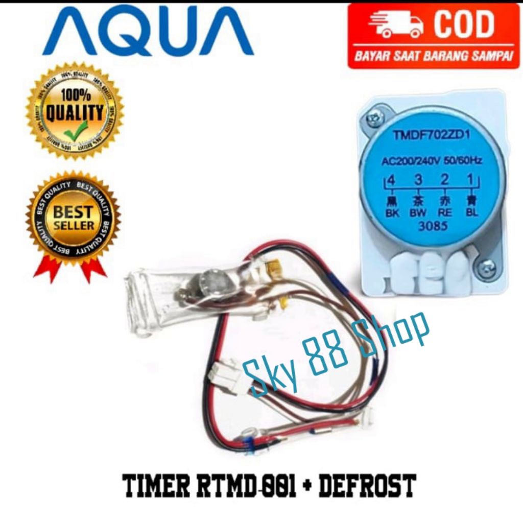 Jual [ 1 SET ] TIMER + DEFROST AQUA 2 PINTU - HIGH QUALITY | Shopee ...
