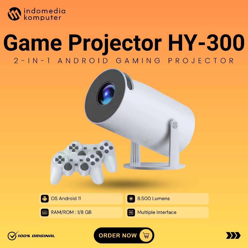 Jual Projector Game 2-IN-1 Android Game Projector 2IN1 Android Wireless ...