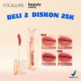 NEW SHADE FOCALLURE Lip Tint Super Glazed Shine Lip Glossy Lightweight Hydrating Shiny Texture