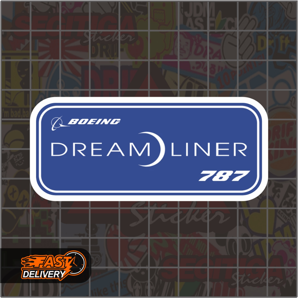 Jual Sticker Boeing 787 Dreamliner Ukuran 8 x 3.5 Cm | Shopee Indonesia