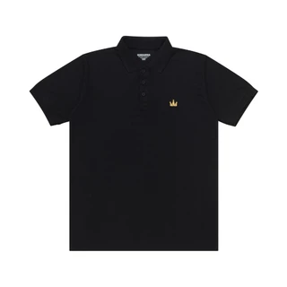 Screamous Polo Shirt CROWN GOLD BLACK