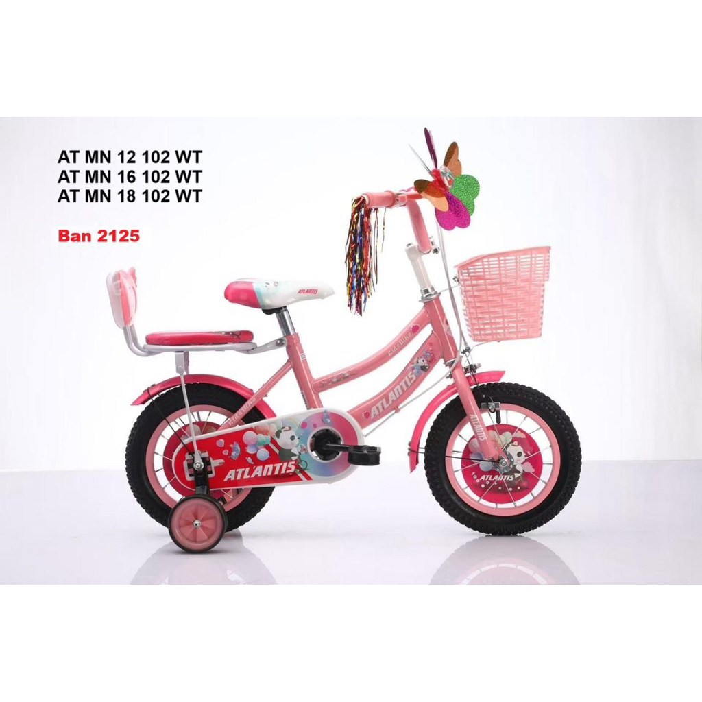 Jual SEPEDA ANAK PEREMPUAN MINI 12, 16 & 18 INCH ATLANTIS 102.FREE GIFT ...