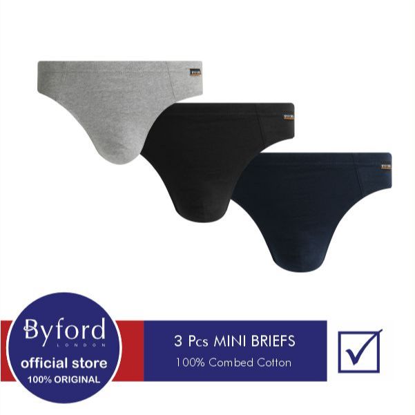 Jual Byford Celana Dalam Pria Mini Brief 3 Pcs Putih / pack - QBYB35M3S ...