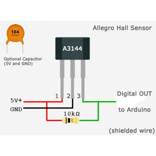 Jual A3144 A3144E OH3144E 3144 Hall Effect Sensor TO-92 | Shopee Indonesia