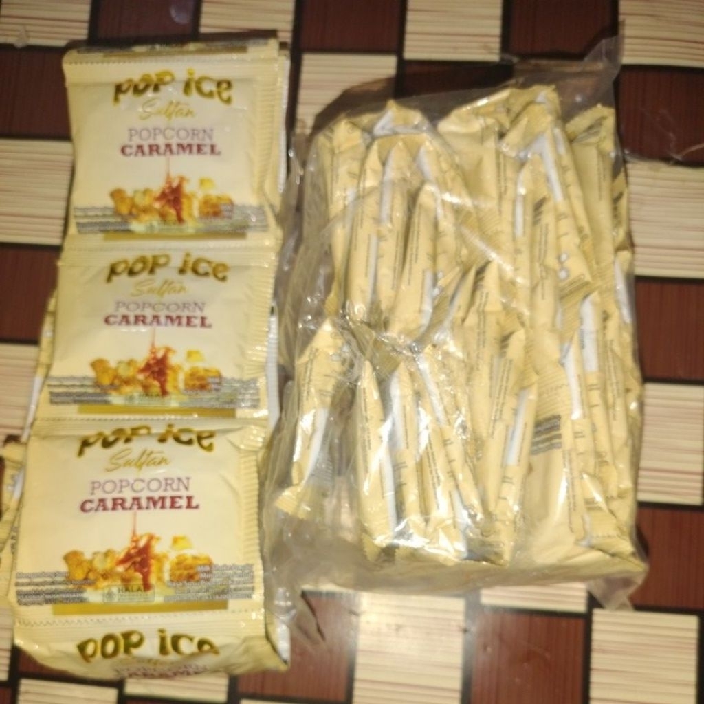 Jual POP ICE SULTAN RASA POPCORN CARAMEL | Shopee Indonesia