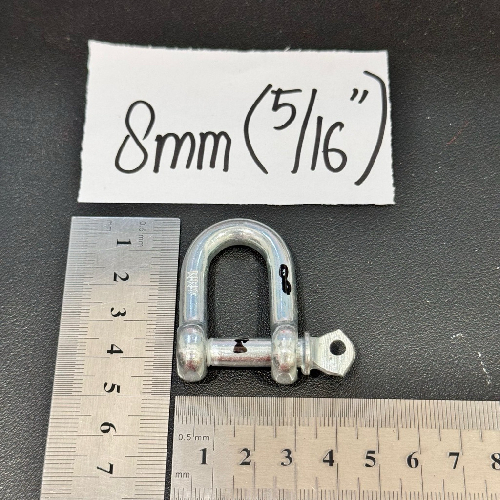 Jual SHACKLE “ D “ BIASA 8mm ( 5/16” inci ) sekel rantai besi 8mili ...
