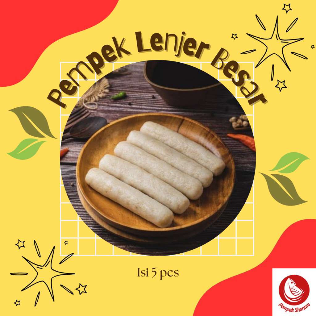 Jual PEMPEK LENJER BESAR ISI 5 PC | Shopee Indonesia