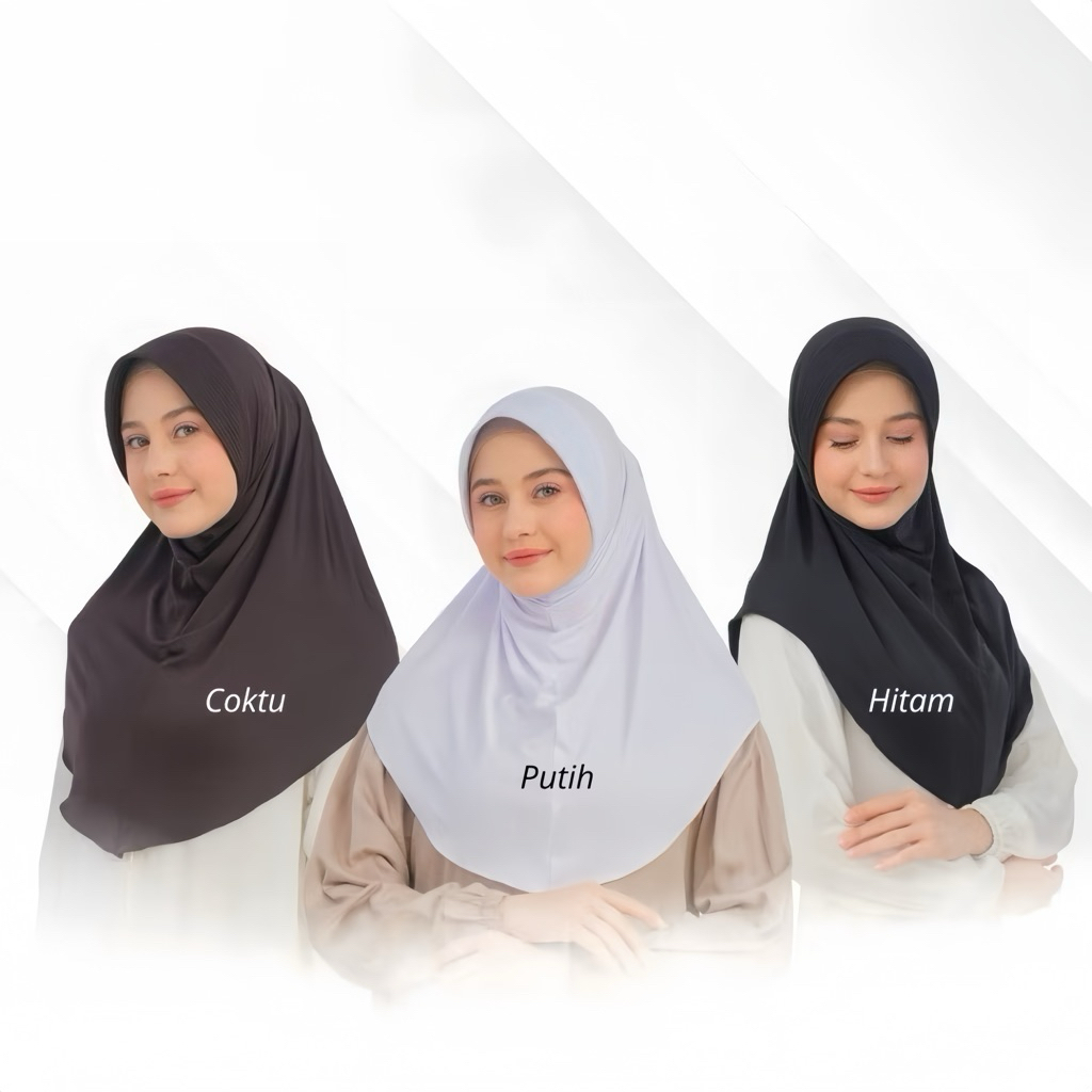 JILBAB BERGO HAMIDAH PET TEBAL (S/M/L) HIJAB BERGO SPANDEK JERSEY PET TEBAL/ KERUDUNG BERGO HAMIDAH SPORT