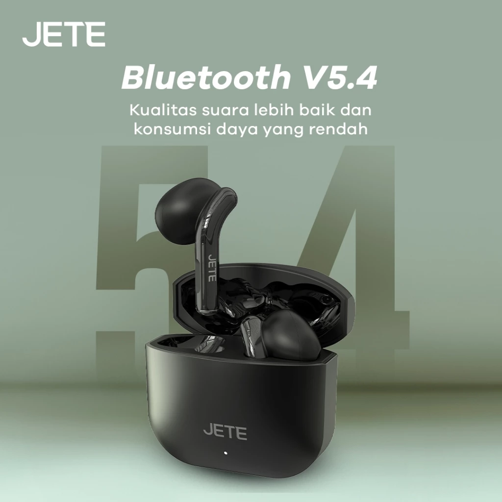 TWS Earphone Bluetooth JETE CE5 BT 5.4 15H Playtime with Gaming Mode - Garansi 2 Tahun