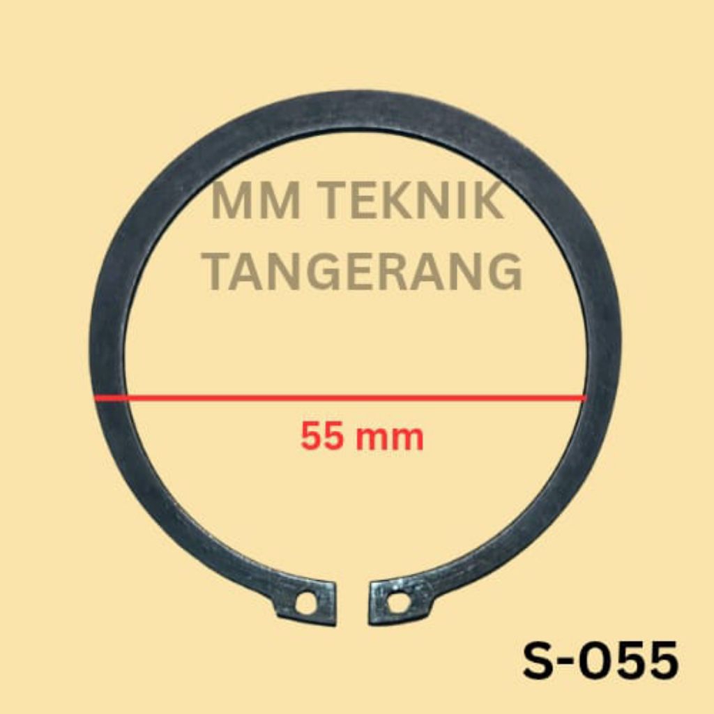 Jual Snapring S55 Snap ring Circlip External Retaining Tipe S 55 ...