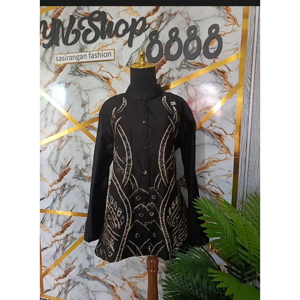 Blouse Atasan Sasirangan Katun Satin S-XXXL
