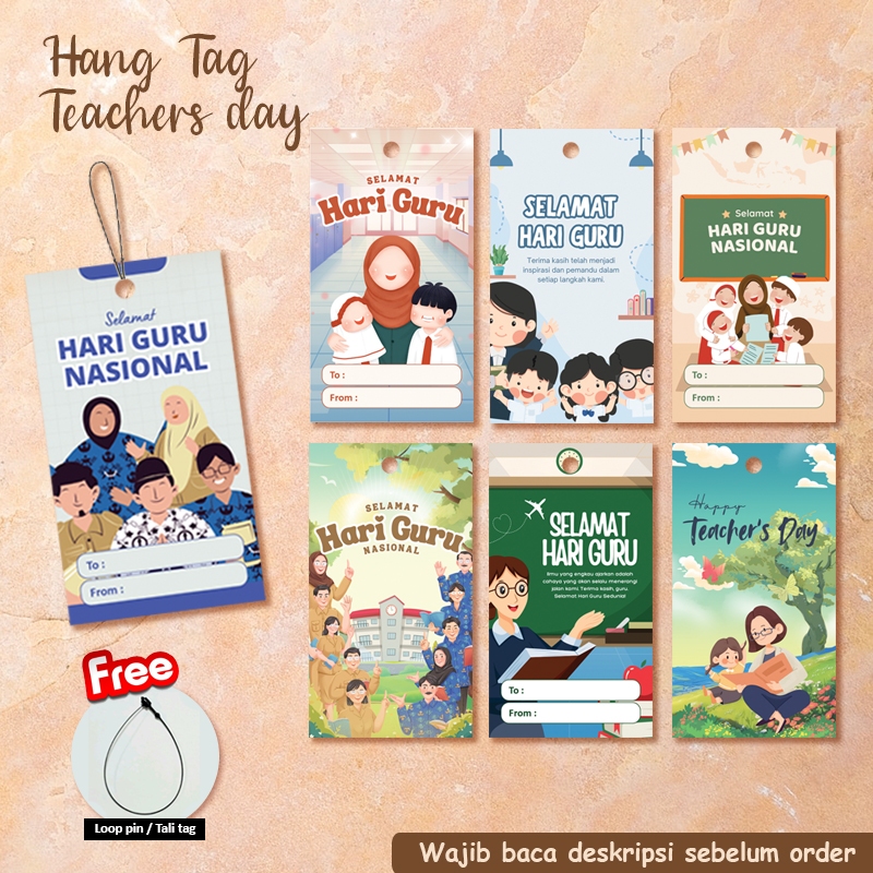 Jual HANGTAG FREE TALI UCAPAN TEACHERS DAY SELAMAT HARI GURU | Shopee ...