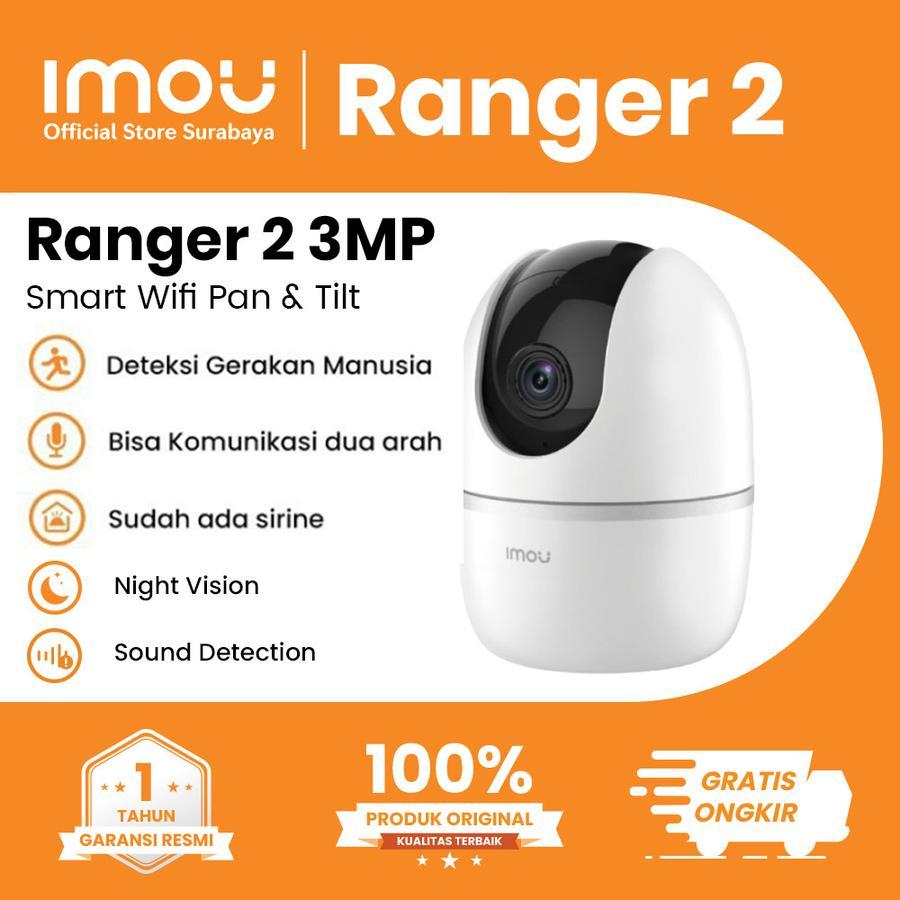 IMOU RANGER 3MP 5MP CAMERA CCTV INDOOR SENSOR GERAK DAN SUARA CCTV FULL  HD CAMERA SMART WIFI KAMERA CCTV OUTDOOR PANTAU LEWAT HP JARAK JAUH  KEAMANAN