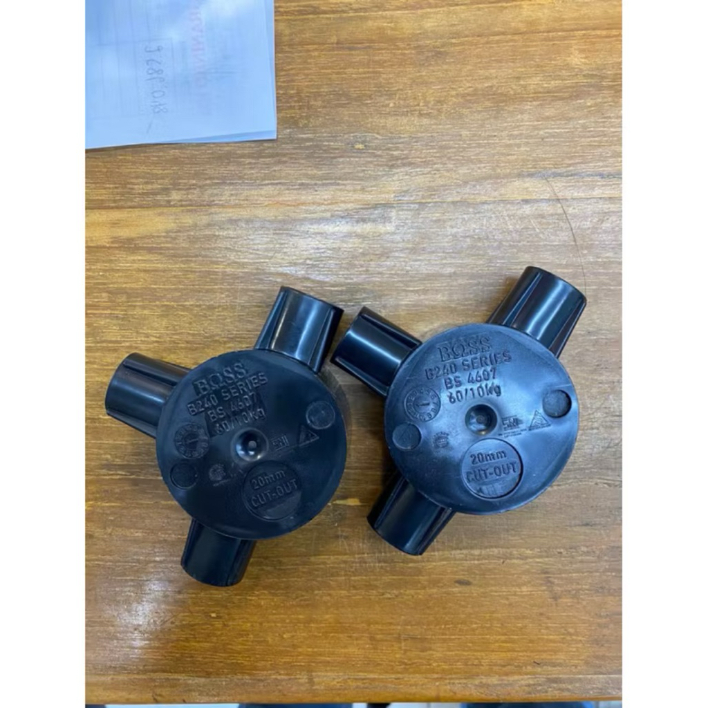 Jual T dus T-Dus Tdus T doos Cabang 3 20 MM Hitam BOSS SNI | Shopee ...