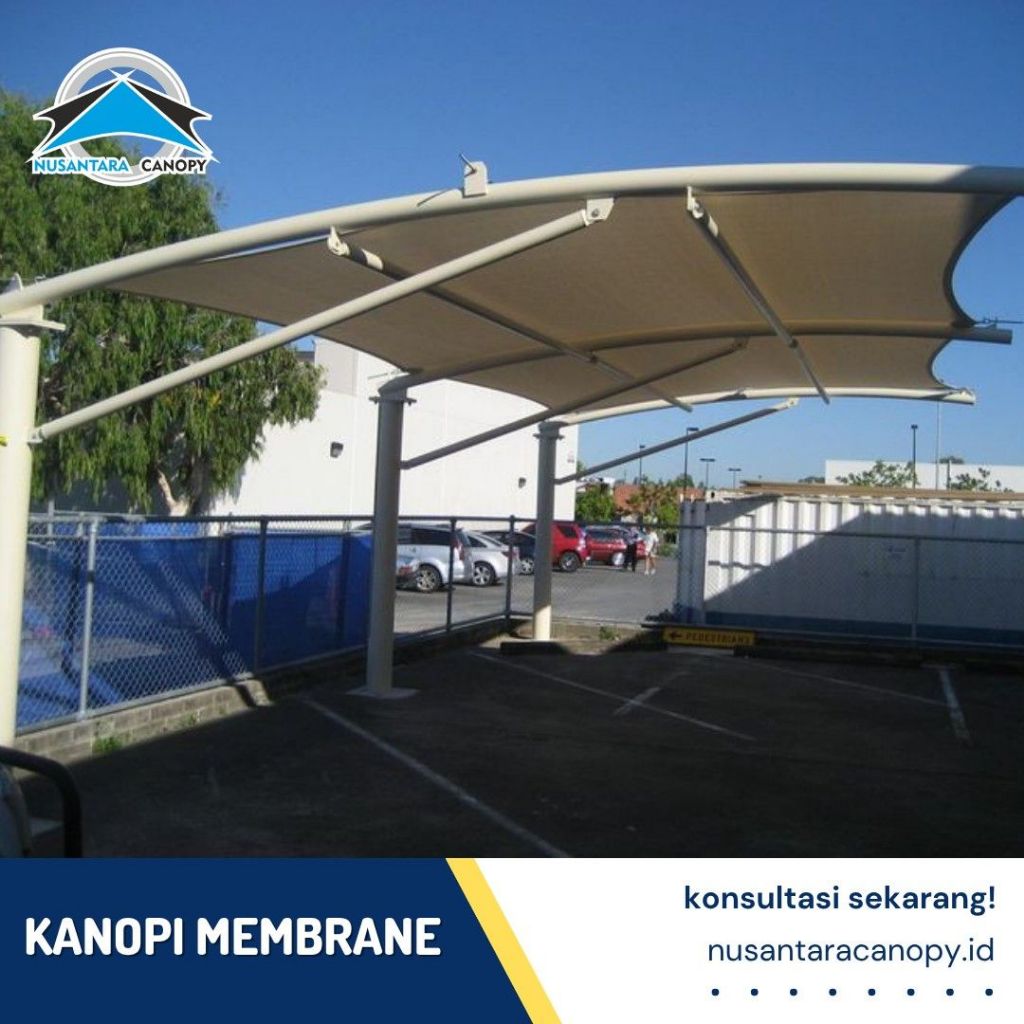 Jasa Kanopi Membran Solo - Canopy Atap Membrane Tempat Parkir - Tenda Membrane Murah Bergaransi