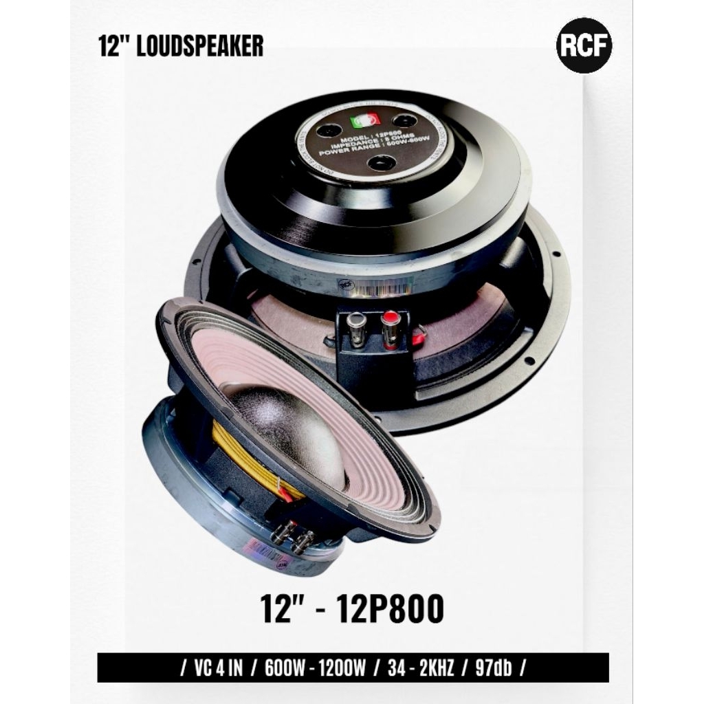 Jual Komponen Speaker 12 Inch RCF 12P800 VC IN 12 P 800